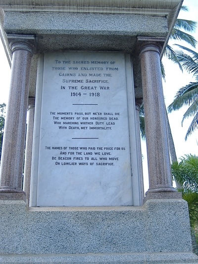 The Cairns Esplanade War Memorial