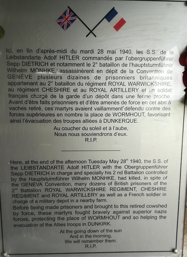 The Plaine au Bois Memorial site (Wormhoudt Massacre)
